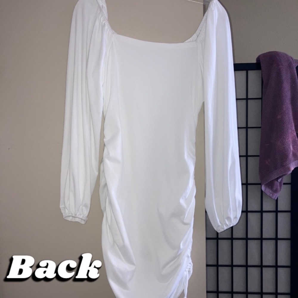 White long sleeve dress